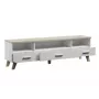 Cama supporto TV LOTTA 180cm bianco + rovere sonoma