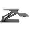 Supporto da scrivania Maclean per tastiera, monitor o laptop, a gas, regolabile in altezza, nero, MC-882
