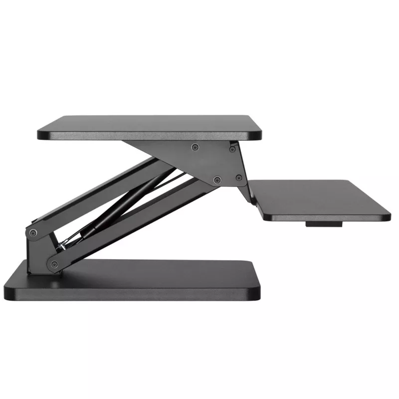 Supporto da scrivania Maclean per tastiera, monitor o laptop, a gas, regolabile in altezza, nero, MC-882