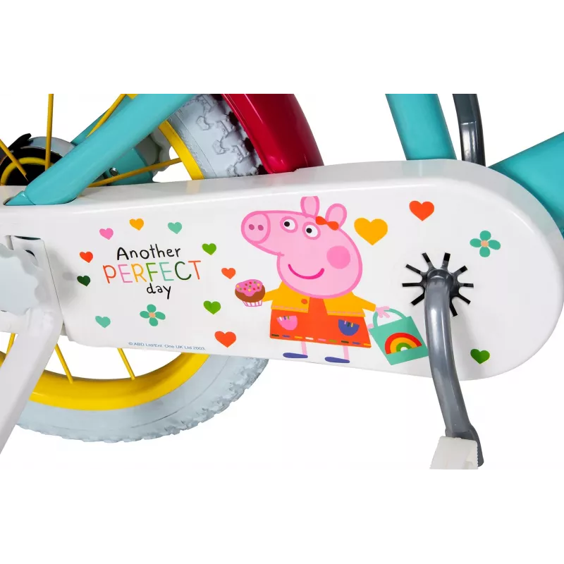 Bicicletta per bambini Toimsa TOI1698 16 pollici con grafiche Peppa Pig, adatta per età 3–6