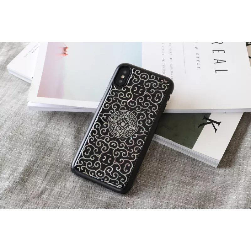 Custodia per smartphone iKins per iPhone XS / XS S Liana — nero