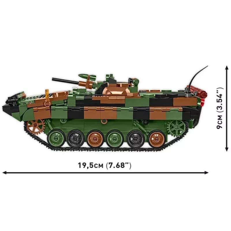 Set di mattoncini Cobi Armed Forces BWP-1 2630 — set modello del veicolo da combattimento anfibio polacco-ucraino