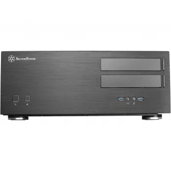 SilverStone Grandia GD08 - Desktop - SSI EEB - senza alimentatore - nero - USB/Audio