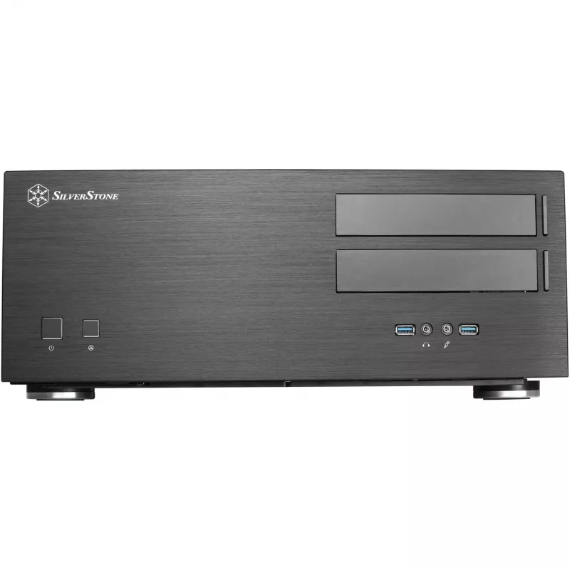 SilverStone Grandia GD08 - Desktop - SSI EEB - senza alimentatore - nero - USB/Audio