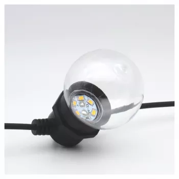 RealPower 463627 catena luminosa 10 m 24 lampadine LED