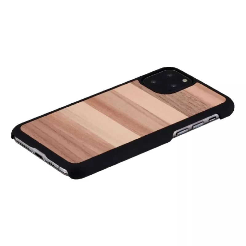 Custodia per smartphone man and wood per iPhone 11 Pro – colore nero sabbia, custodia protettiva