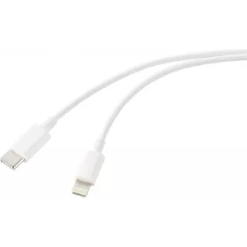 Cavo USB Renkforce USB 2.0 Type-C maschio Apple Lightning maschio bianco (RF-6857550)