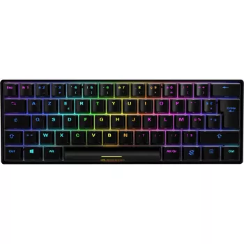 Sharkoon SGK50 S4 tastiera da gaming USB AZERTY francese nera 60% RGB LED