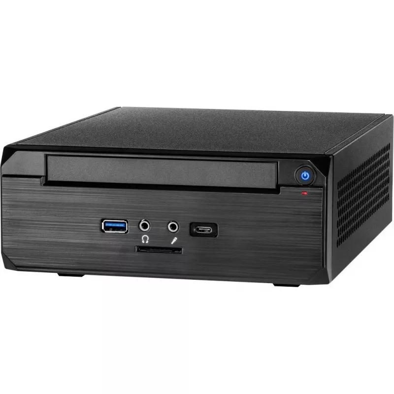 INTER-TECH ITX MW-02 Type C 3.0 incl. connettore USB 3.0 Type C esterno incl. vano unità DVD slim (88881246)