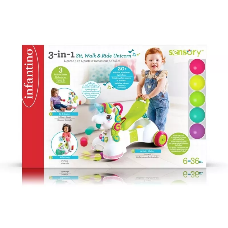 Ride-on, Pusher 3in1 - unicorno