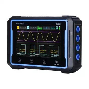Oscilloscopio portatile 3-in-1 FNIRSI 2C53P con touchscreen da 4,3 pollici