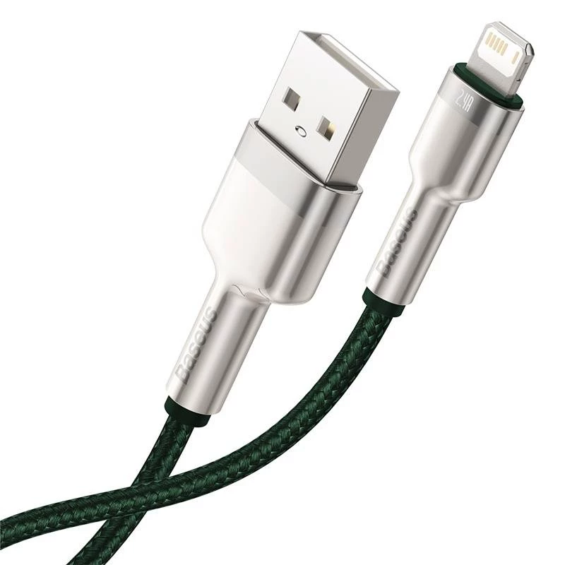 Cavo USB-A a Lightning Baseus 1 m, verde
