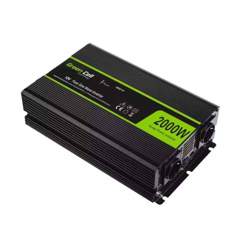 Green Cell INV11 convertitore di tensione auto 2000 W nero