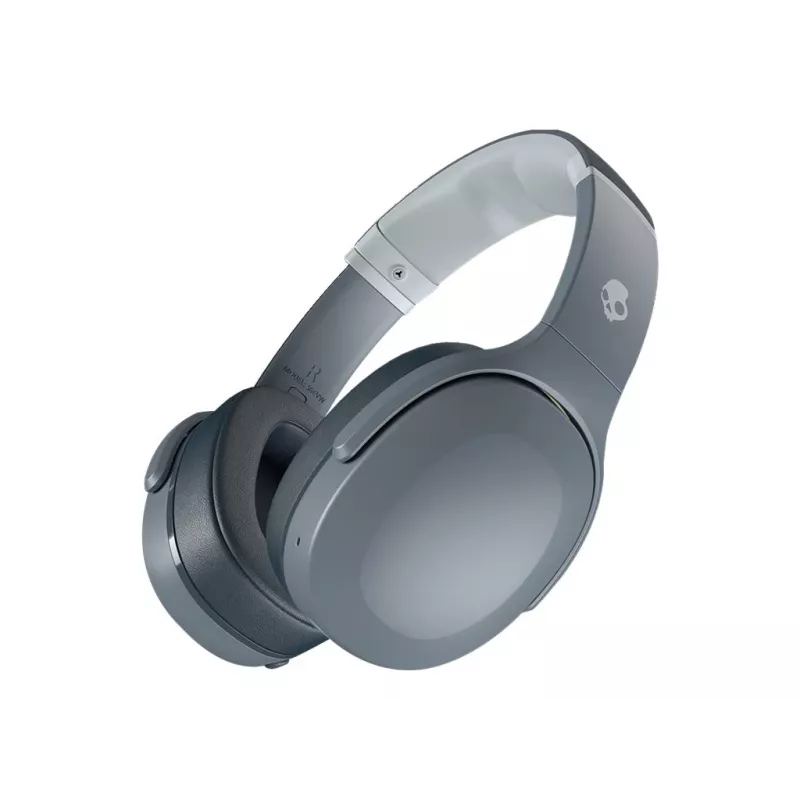 Cuffie Skullcandy Crusher Evo — con cavo & Bluetooth, grigio, batteria 40 ore, USB-C, AUX, pieghevoli