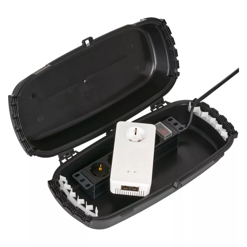 Box per esterni IP54 pieghevole nero 32x22x13cm