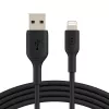 BELKIN CAVO USB PVC USB-A - LIGHTNING, 1M, NERO