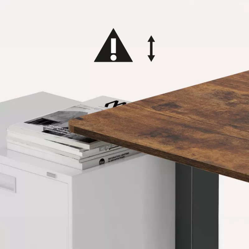 Scrivania regolabile elettricamente in altezza Ergo Office, altezza max. 1160 mm, max. - 80 kg, senza piano per scrivania sit-stand, nera, ER-400 B