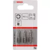 Bit per cacciavite Bosch Extra Hart 3 pezzi PZ 2 25 mm