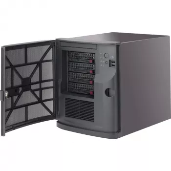Super Micro Supermicro SC721 TQ-350B - Tower - Mini-ITX 350 Watt (ATX) - nero - USB (CSE-721TQ-350B)