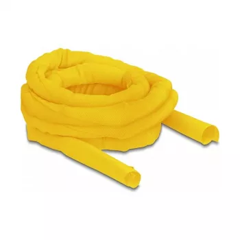 Guaina intrecciata DeLOCK autochiudente resistente al calore 5 m x 25 mm giallo