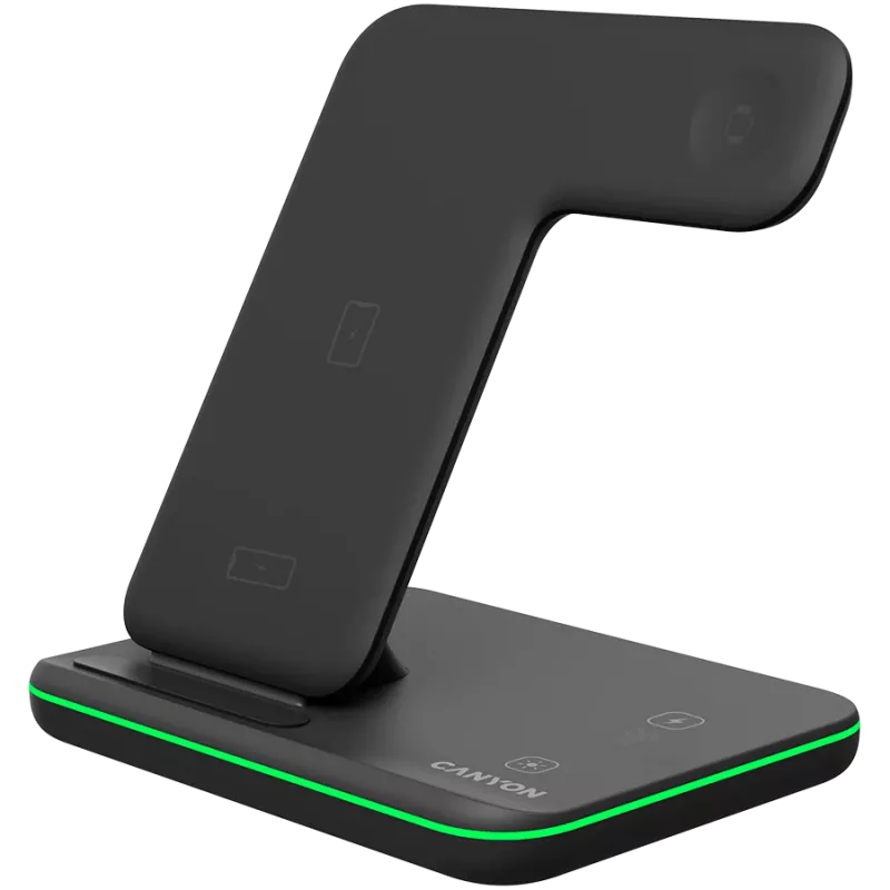 Canyon Caricatore wireless Dock 3in1 QI per Apple 15W nero retail