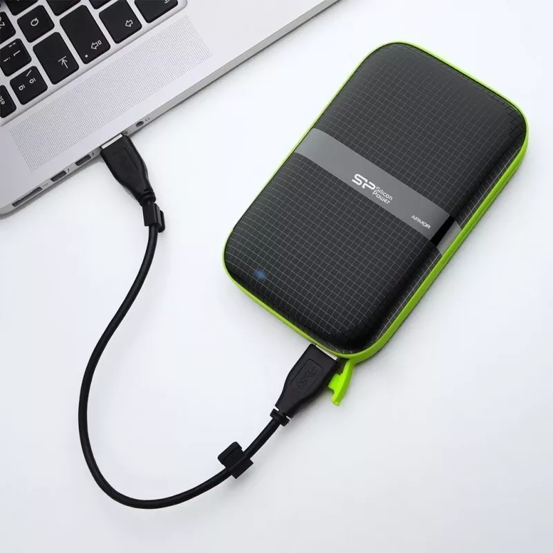 SILICON POWER Armor A60 - Disco rigido - 4TB - esterno (portatile) - 2.5 (6,4 cm) - USB3.0 - nero (SP040TBPHDA60S3K)