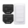 Set controller WiFi Shelly Shutter BLU RC Button 4 — relè smart per tapparelle e persiane