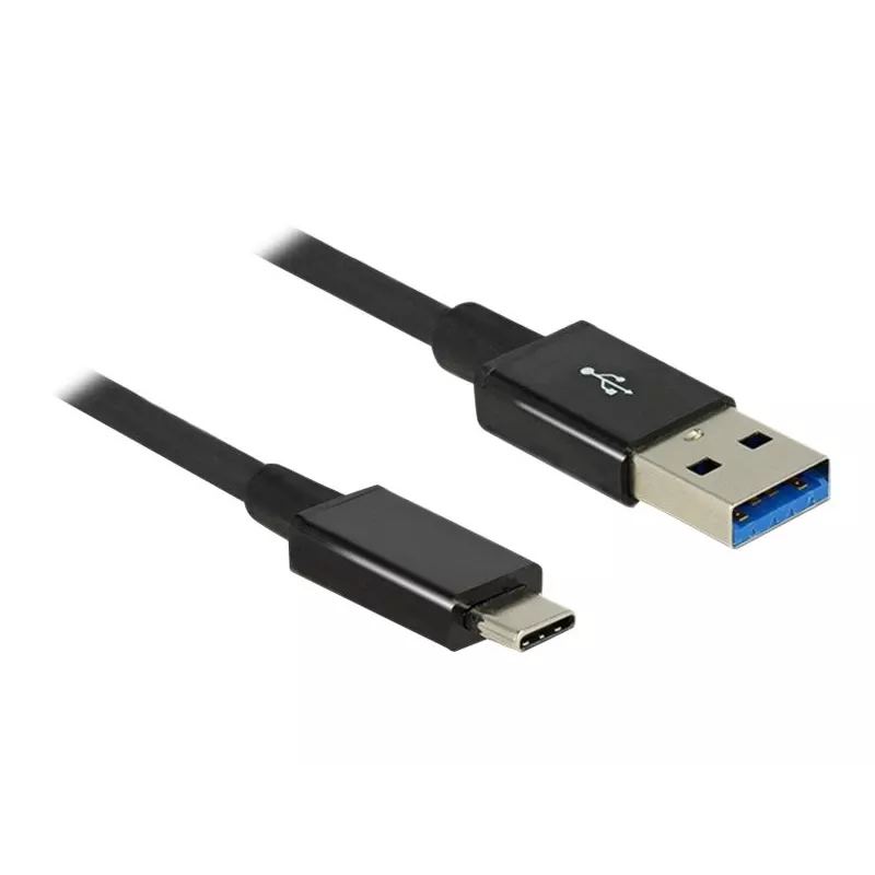 DeLOCK Premium - cavo USB - USB Type-C 24 pin (M) - a - USB Type-A 9 pin (M) - 1,0 m (USB 3.1 Gen2) - nero (83983)