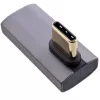 Adattatore InLine USB4, connettore maschio/femmina USB-C verticale angolare destro/sinistro, alluminio, grigio