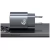 Caricabatterie T66 45W CC290 GaN ricarica rapida argento