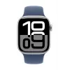 Watch Series 10 GPS 42 mm custodia in alluminio argento con cinturino Sport Denim – S/M