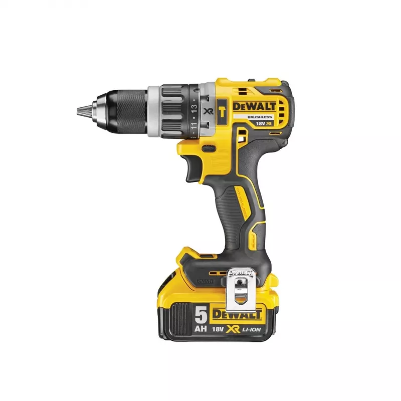 Avvitatore trapano a batteria DeWALT DCD796P2 18V Li-Ion 5Ah mandrino autoserrante 13 mm, 2 marce, 1,8 kg