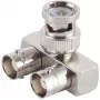 ShiverPeaks 98820-1 Adattatore BNC, 1 spina BNC a 2 prese BNC