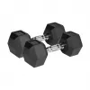 Manubri in ghisa gommata HEX 2x10 kg REBEL ACTIVE