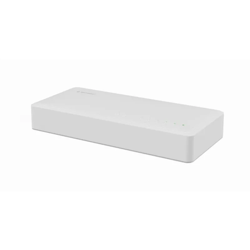 Switch unmanaged GEMBIRD NSW-G8-01 – 8× Gigabit Ethernet (10/100/1000), bianco, DC 5V