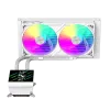 Dissipatore a liquido per CPU Gamemax | GLACIER 240 LCD WH | Intel, AMD