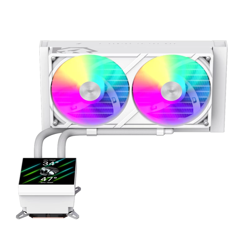 Dissipatore a liquido per CPU Gamemax | GLACIER 240 LCD WH | Intel, AMD