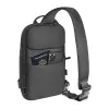 Borsa a tracolla Tomtoc Navigator-T24 S — nero, compatta per le esigenze quotidiane