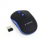 Mouse ottico wireless Gembird MUSW-4B-03-B, RF, ambidestro, 1600 DPI, 4 tasti, a batteria, blu/nero