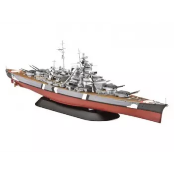 Kit di montaggio modello nave da guerra Revell Bismarck 1:700