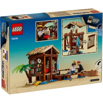 Set da costruzione LEGO One Piece 75636 capanna del villaggio del mulino a vento, 299 pezzi, 3 minifigure, 8+ anni
