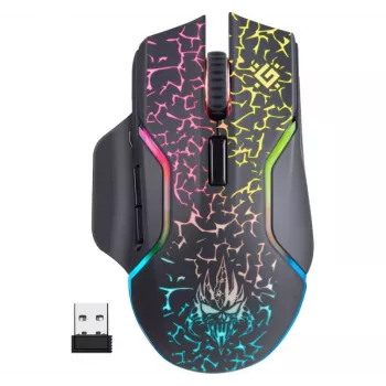 Mouse Defender Oneshot GM-067 gaming per destrimani RF wireless + USB Type