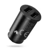 everActive CC-25C caricabatterie da auto, 2x USB 12 W, con cavo USB-C