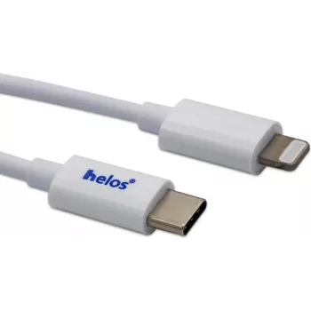 Cavo USB-C a Lightning helos 718011 – 1 m, bianco, sincronizzazione dati e ricarica