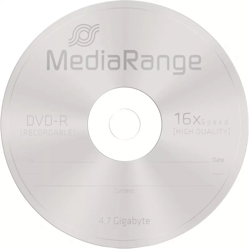 DVD vergini MediaRange MR442 4,7 GB DVD-R 100 pezzi