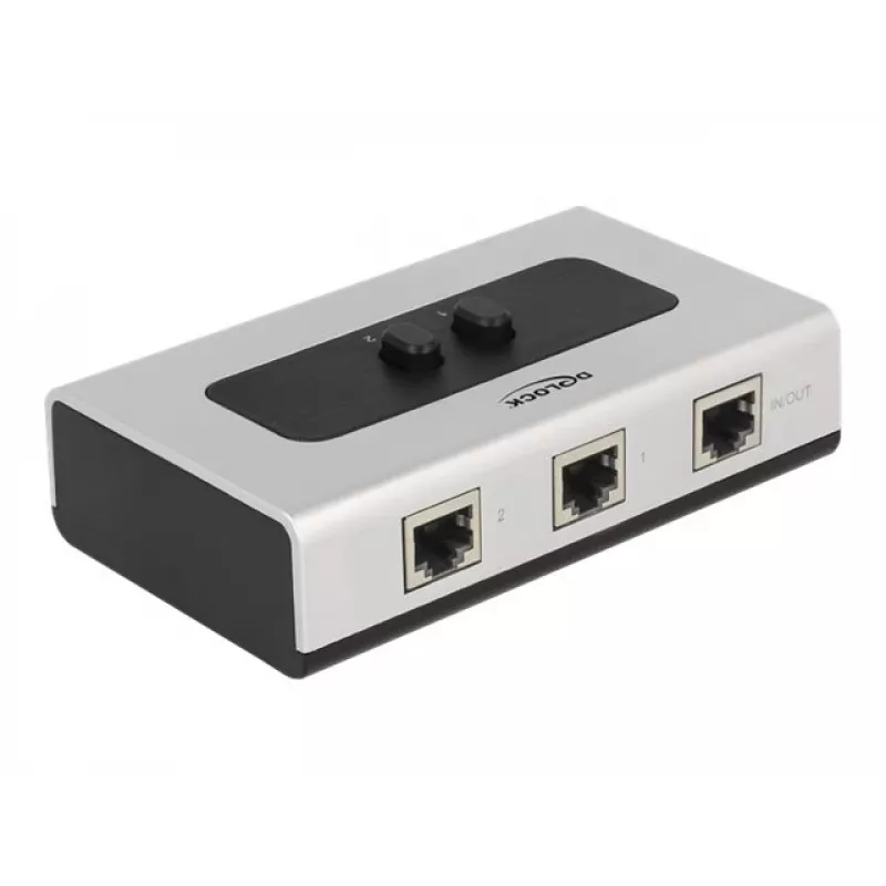 Hub DeLOCK 87673 1000 Mbit/s nero grigio
