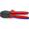 Knipex 97 52 36 PreciForce pinza crimpatrice 220 mm, 0,5–6,0 mm², 3 sedi di crimpatura, rosso/blu
