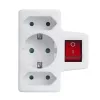 Maclean MCE215 adattatore multipresa, 1x16 A + 2x2,5 A Schuko