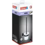 Tesa MOON nero - Scopino WC e supporto - nero - bianco - vetro - metallo - 112 mm - 145 mm
