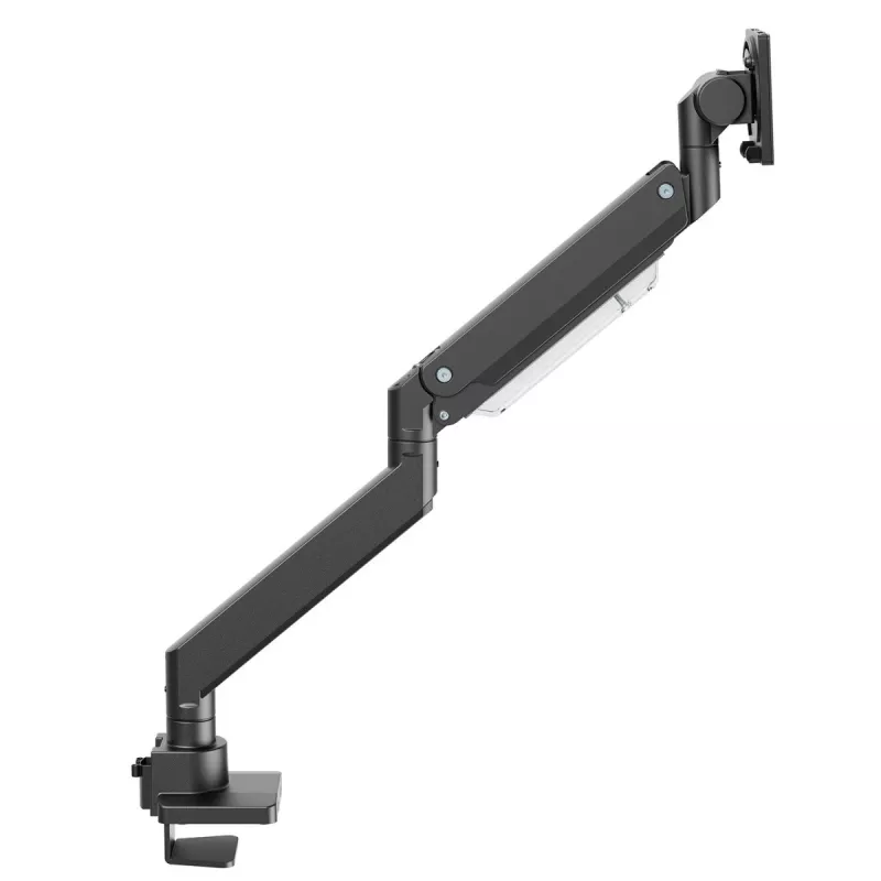 Maclean MC-968 supporto doppio braccio per monitor con molla a gas 17-57 27 kg portata elevata stabile completamente orientabile supporto max VESA 200x200